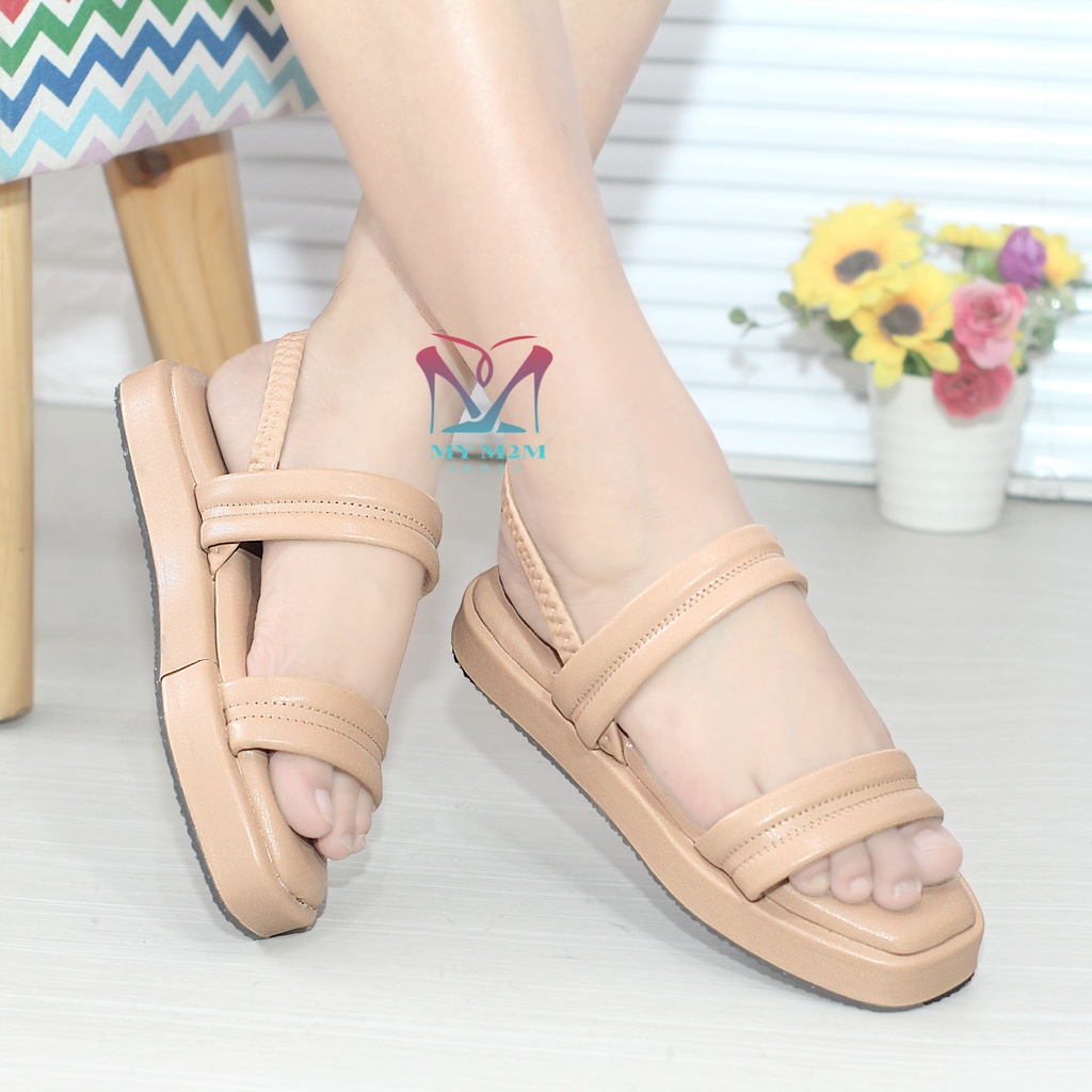 Mym2m Sandal Tali Wanita Platform Sandal Amina