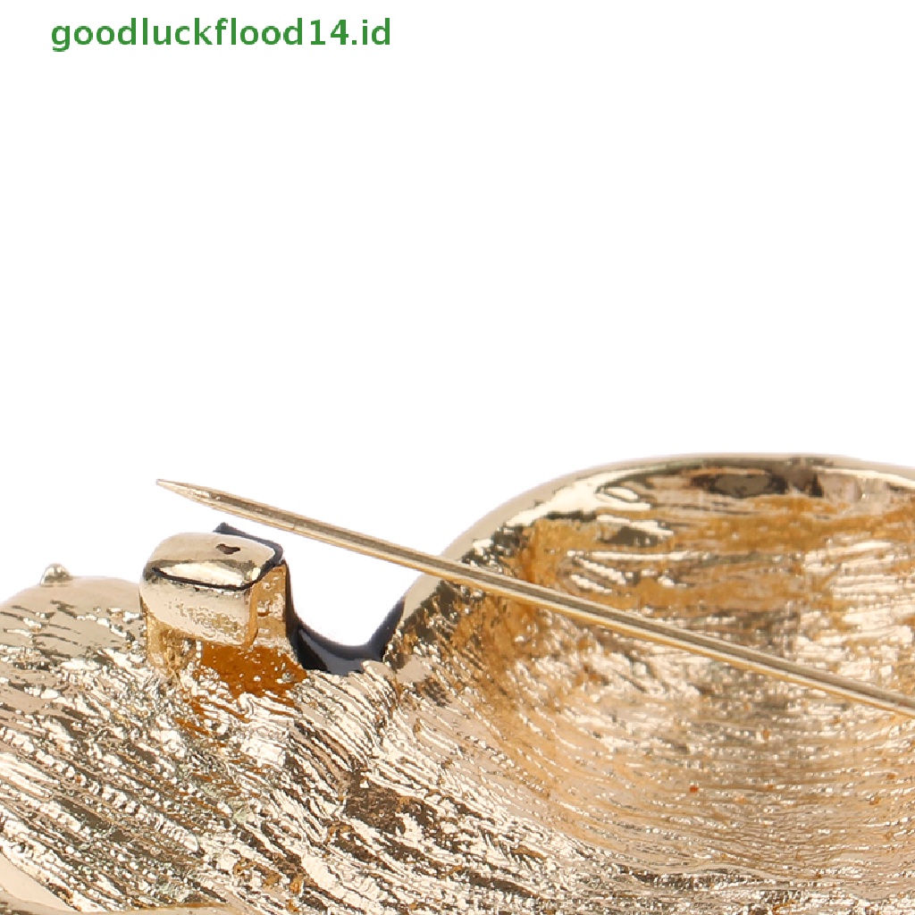 [GOOGFOUR] Bros Kepala Kecantikan Kristal Dan Mutiara Untuk Wanita Warna Hitam Pin Cewek Elegan [TOP]