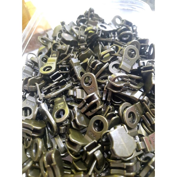 YUDHISTIRA CRAFTSTORE - kepala resleting/zipper ykk gigi besi no 5 dan 3 model donat