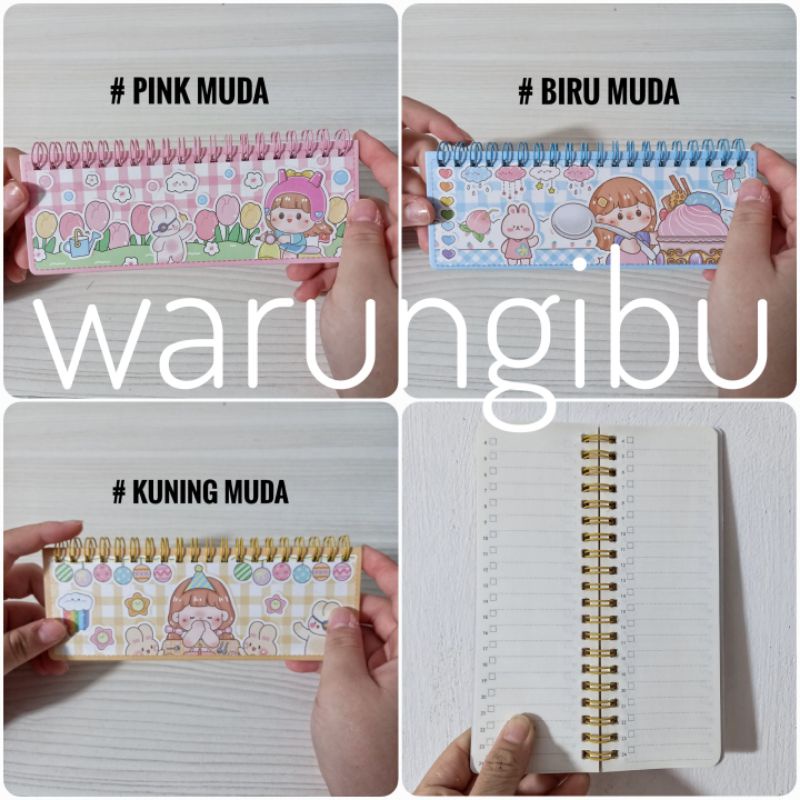 

To Do List Spiral Notebook Buku Tulis Jadwal Catatan Jurnal Agenda Mini