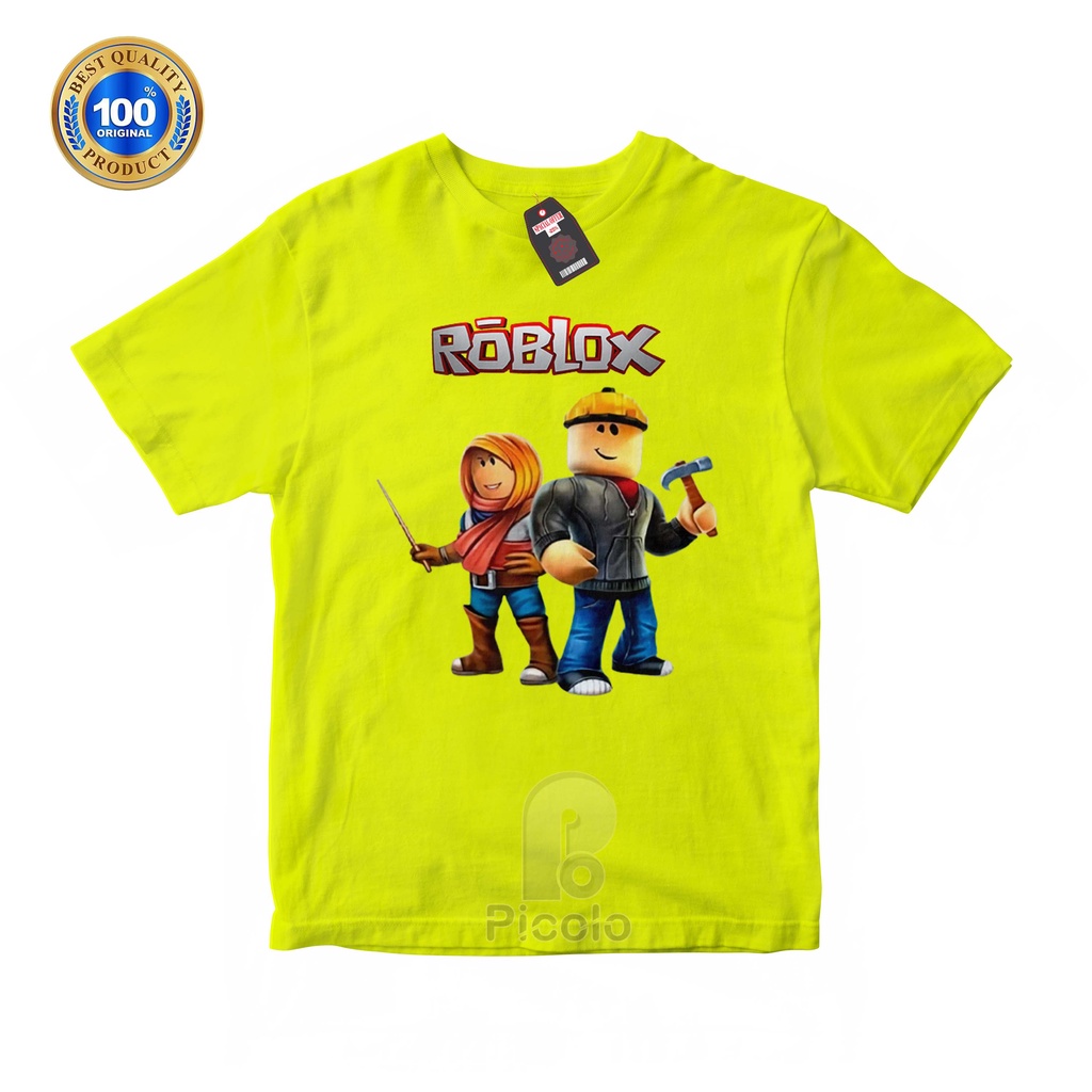 (FREE NAMA) BAJU KAOS ATASAN ANAK MOTIF ROBLOX UNISEX Bahan COTTUN