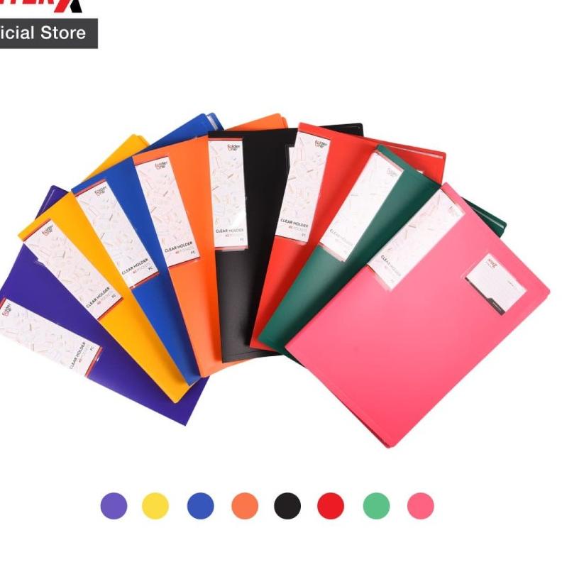 

Terbaik Clear holder 40 lembar FOLIO F4 / dokumen keeper folio F4 folder one !