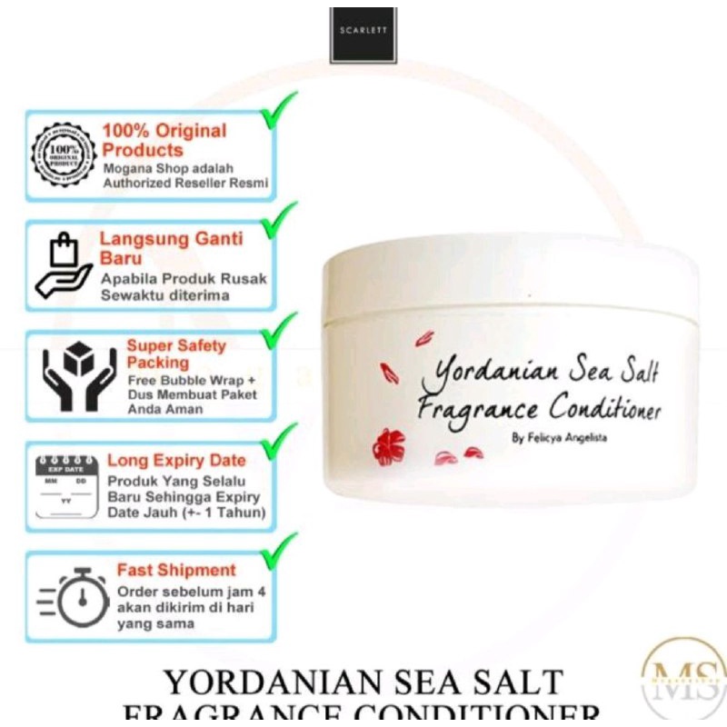 SCARLET WHITENING YORDANIAN SEA SALT CONDITIONER - SCARLET CONDITIONER