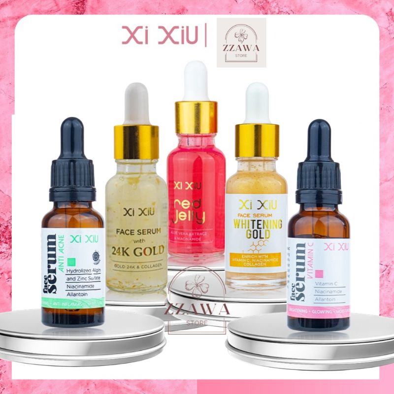 XI XIU Face Serum - | Whitening Gold / Anti Acne / Vitamin C / 24K Gold / Red Jelly | ORIGINAL BPOM