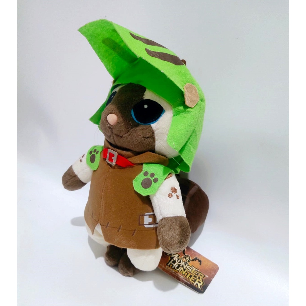 Boneka Felyne Fighter Comrade Monster Hunter Capcom Original Plush Doll