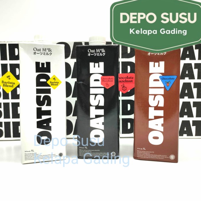 

[BISA COD] Oatside Barista Chocolate Hazelnut Blend Oat Milk Drink Minuman Oatly - Barista Blend