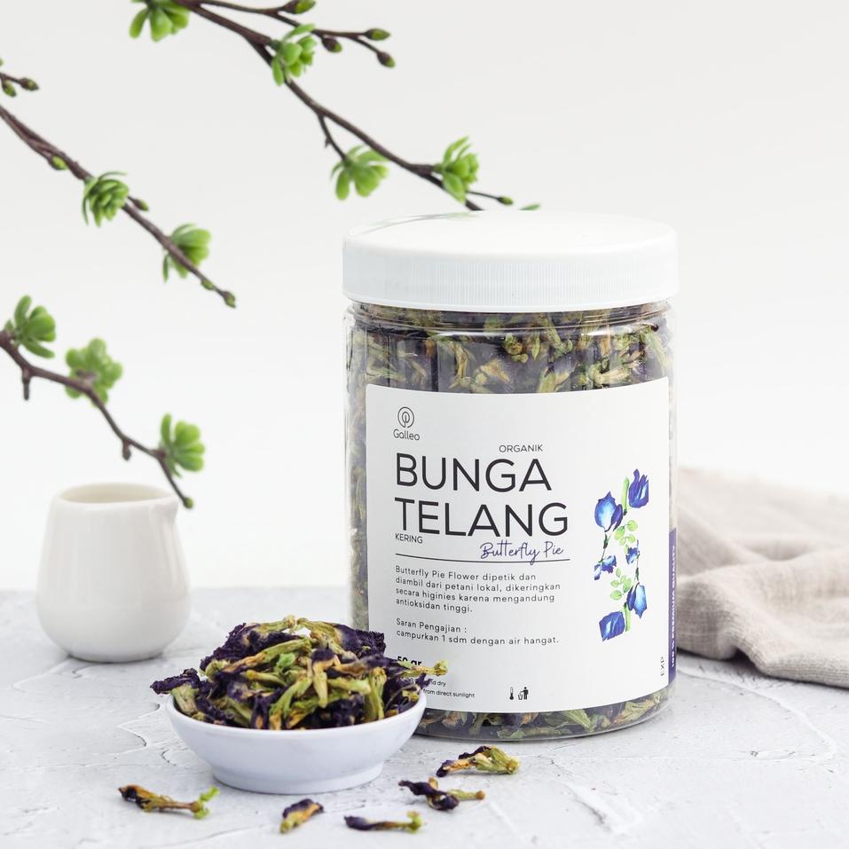 

Kodeb0B5n Teh Bunga Telang Kering Organik 50 gr galleo Butterfly Pea Organic