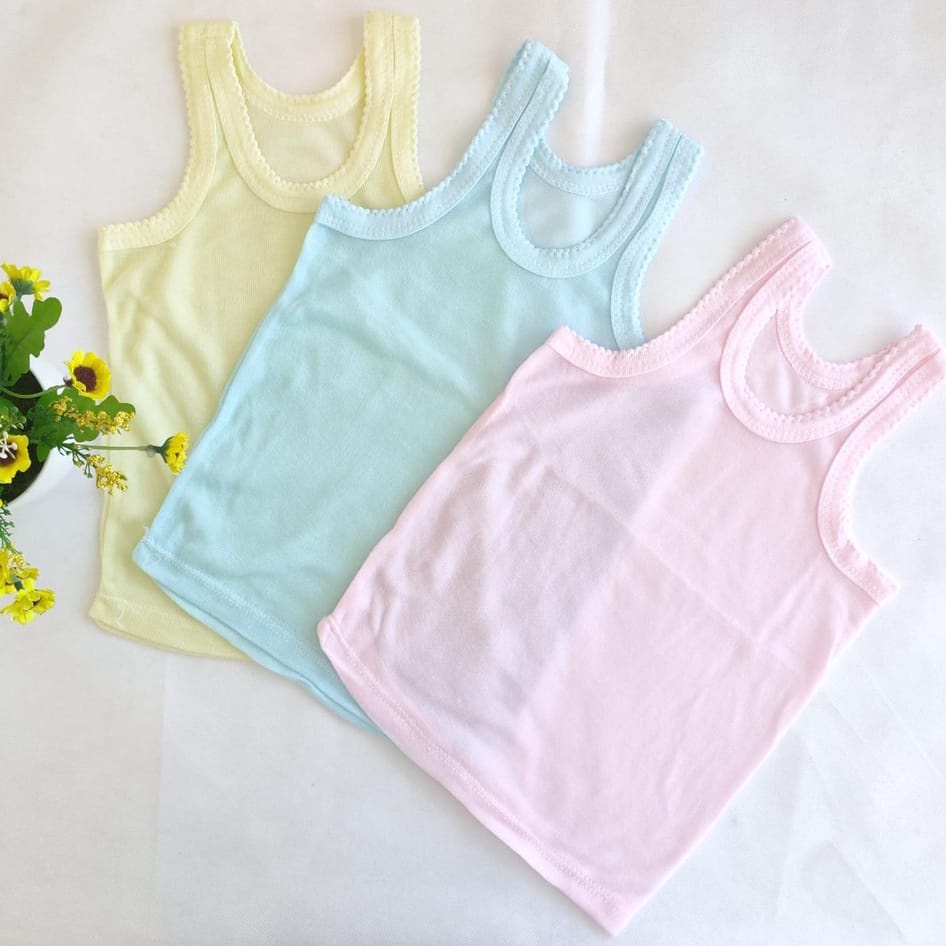 Singlet Anak Bayi Kaos Dalam Bayi / Kaos Singlet Bayi / Baju Bayi Singlet Warna