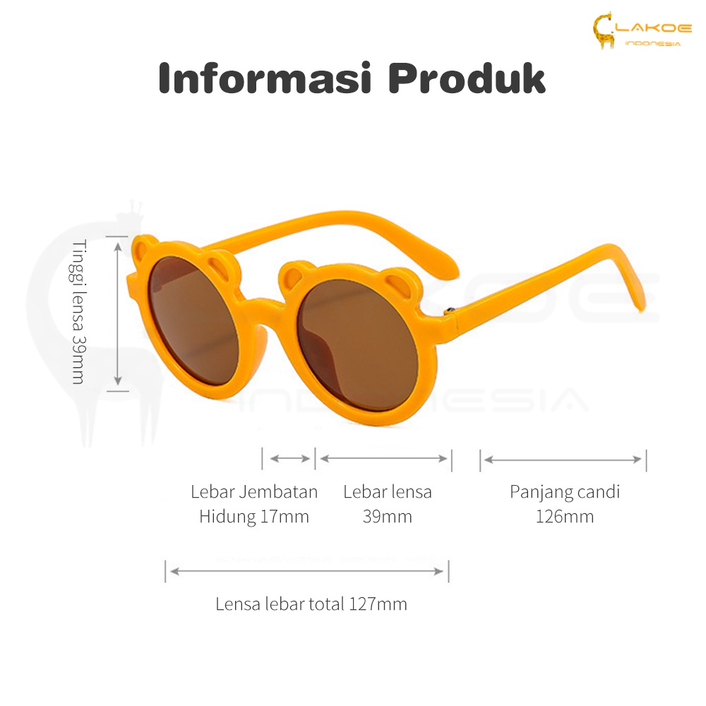 Kacamata Hitam anak model Beruang