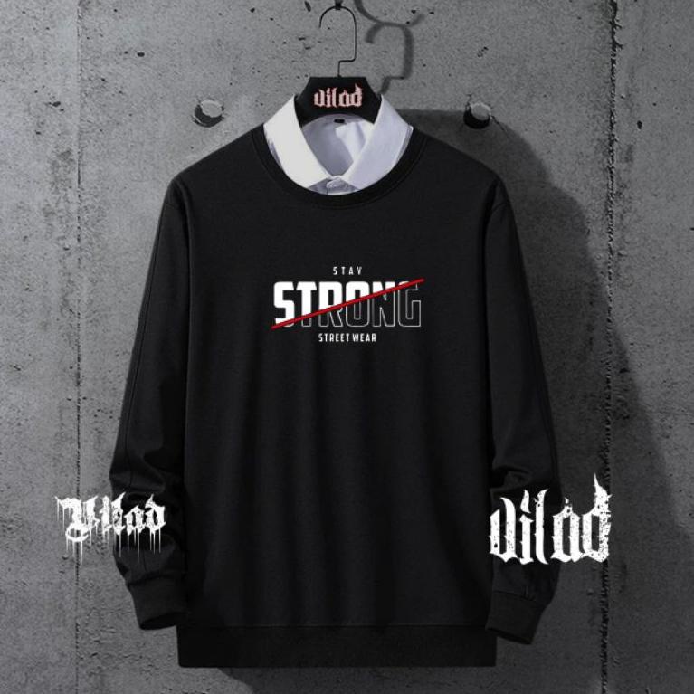 RE.17Ja23ѕ • D'CUANIN Crewneck Black Gambar Series . crewneck pria distro . sweater anime . crewneck