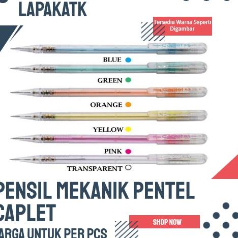 

12.12 HARGA GROSIR Pentel pensil cetrek 0,5 / PENSIL MEKANIK CAPLET 0,5 buruan