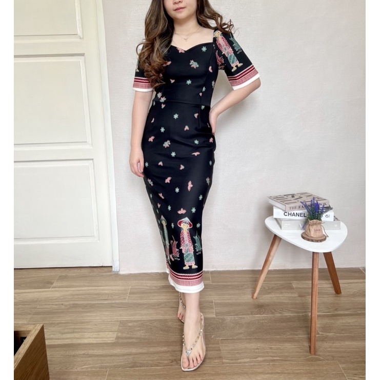 RERE BODYCONE EC 9016 / DRESS SIMPLE POLOS PREMIUM / DRESS BODYCONE PREMIUM / DRESS KOREA