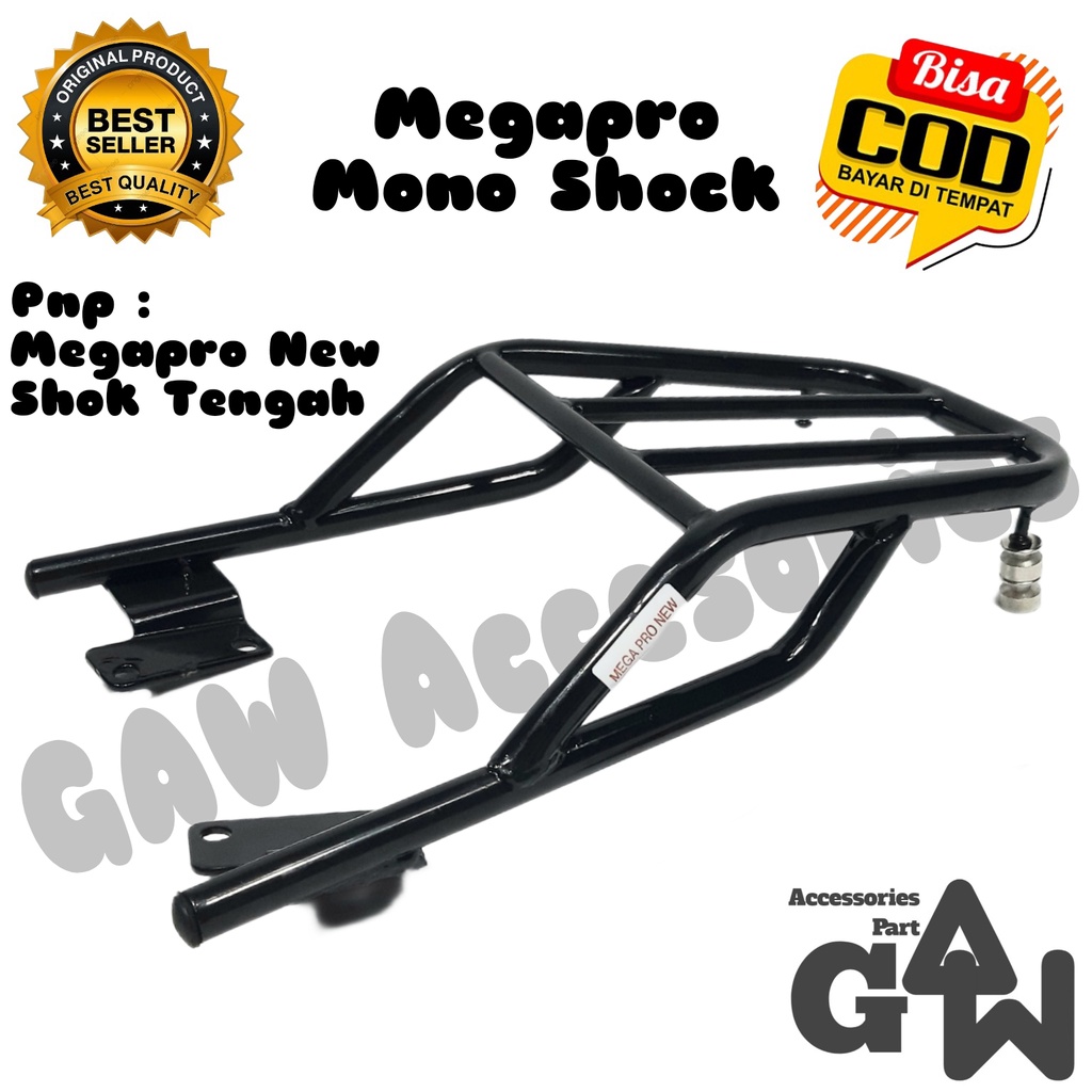 Breket Bracket Braket Behel Begel Box Jok Motor Honda Megapro New Mono Shock Tengah