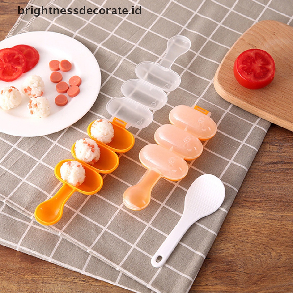 [Birth] 1pcs DIY Cetakan Gulung Nasi Dan Sayuran Mini Lucu Meat Ball Maker Sushi Onigiri Alat Dapur Gadget Bahan PP Food Grade [ID]