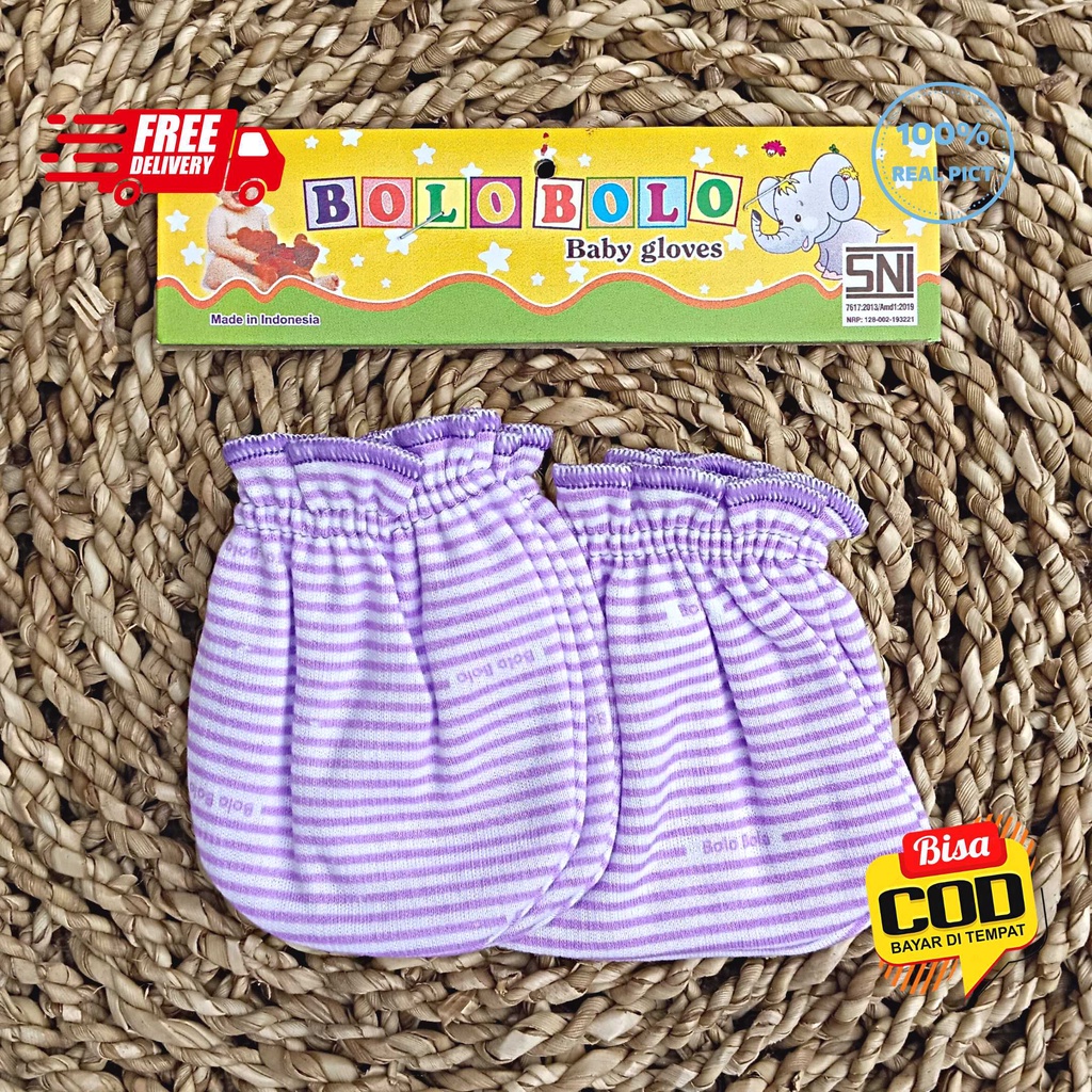 SALE 7.7 - 3 PCS Sarung Tangan 3 PCS Sarung Kaki Bolo-Bolo Serian LILAC