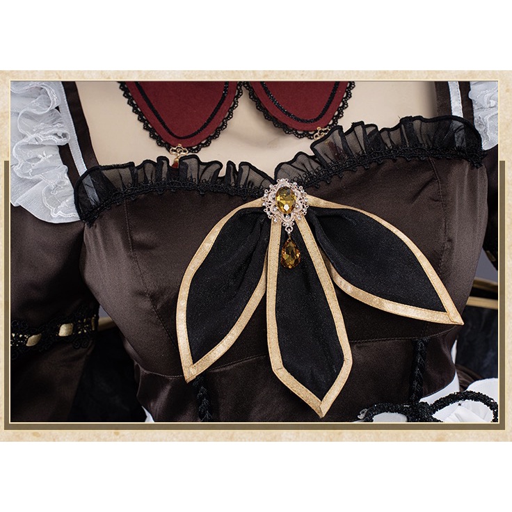 UWOWO Game Genshin Impact HuTao Cosplay Hu Tao Costume Halloween Costume Maid Costume Christmas Dress Cosplay Role Play