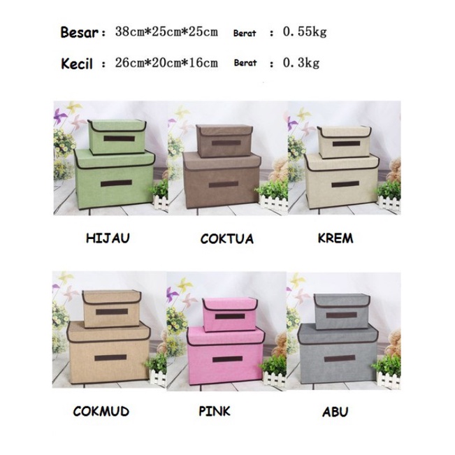 Box Kotak Tempat Penyimpanan Baju Sepatu Mainan Anak Serbaguna