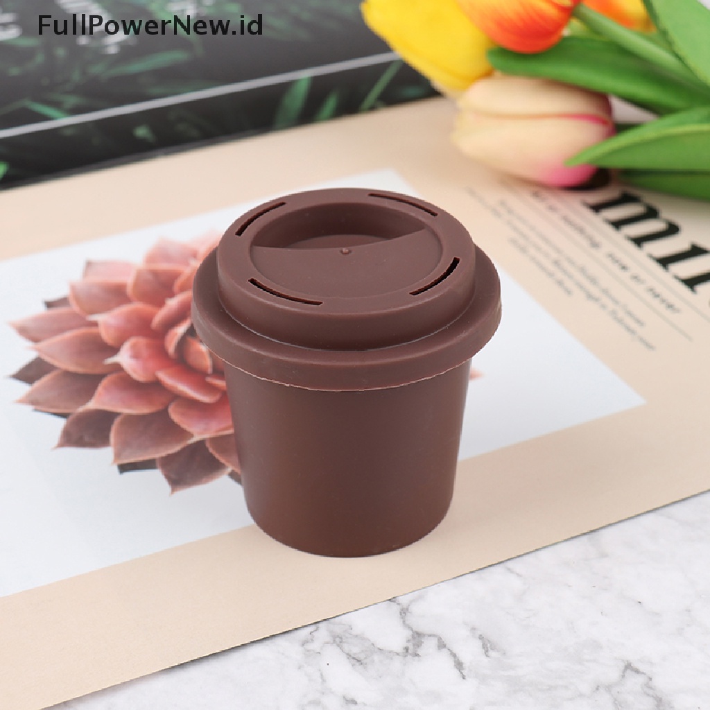 Power Gelas Kopi Spons Stand Tempat Penyimpanan Makeup Puff Holder Kosong Kosmetik Dry Box ID