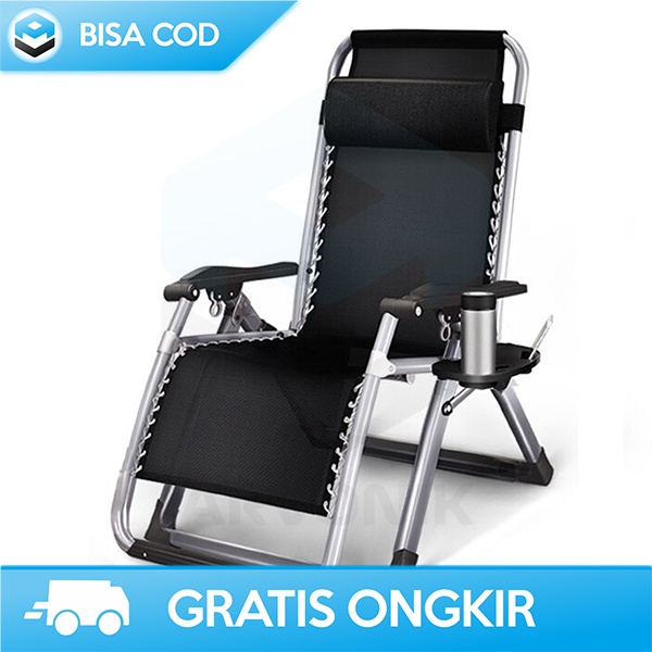 KURSI LIPAT OUTDOOR PICNIC CHAIR KURSI REKREASI FOLDABLE KUAT &amp; NYAMAN