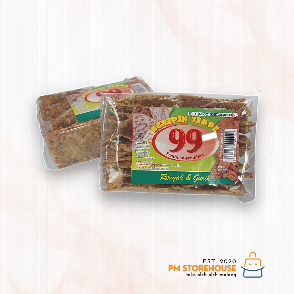 Keripik Tempe 99 Rasa Original Asli Malang