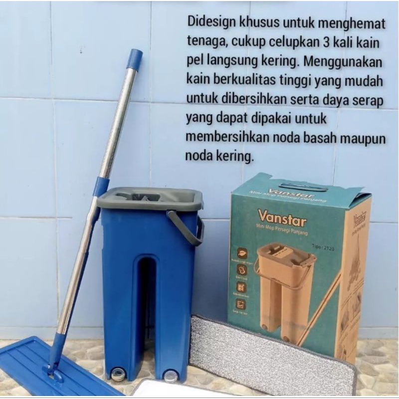Alat Pel Lantai Otomatis Flat Mop SCRATCH Vanstar