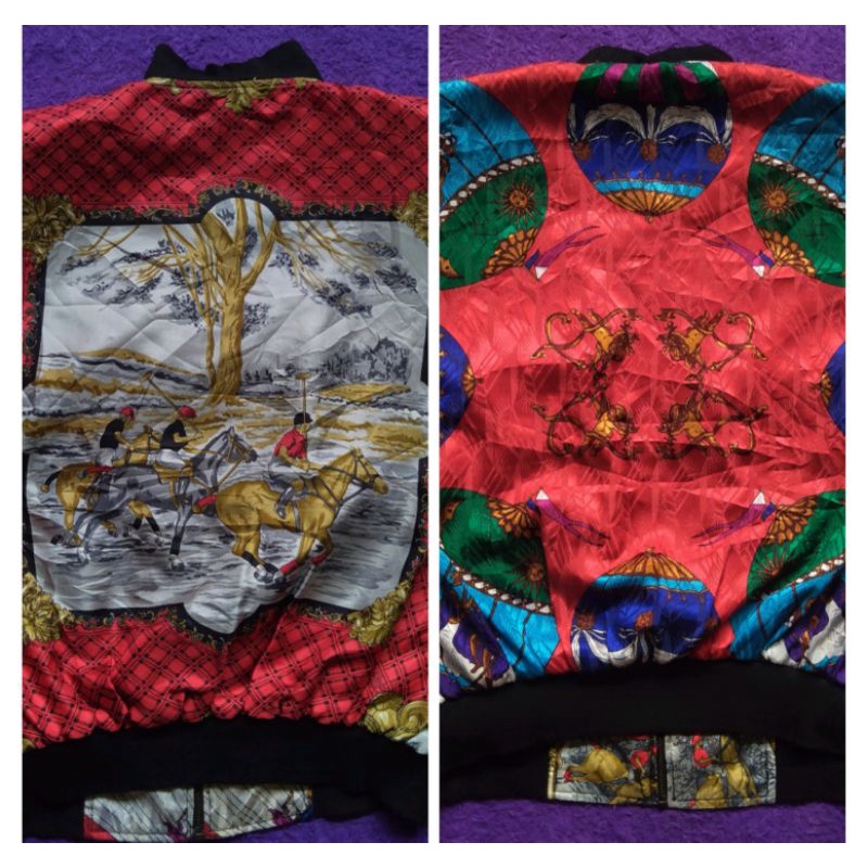 JAKET BOMBER SILK REVERSIBLE