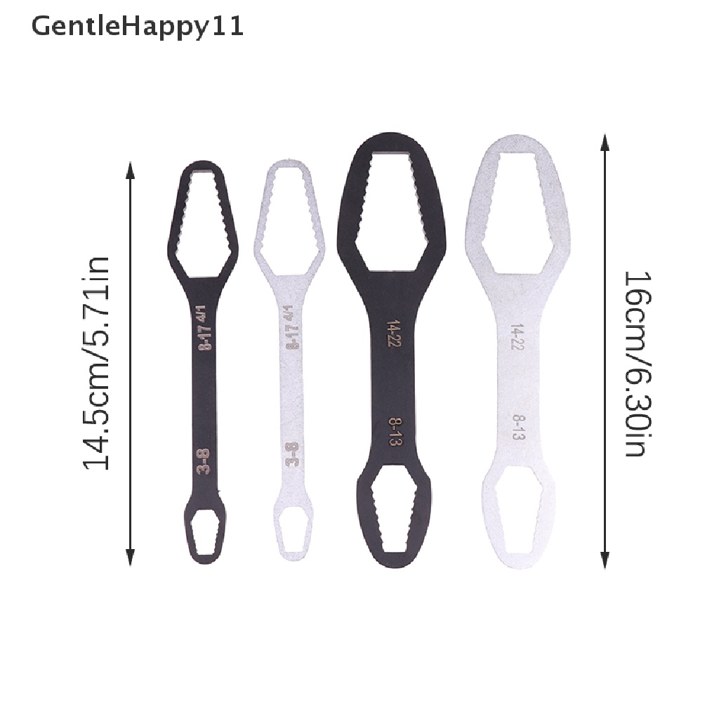 Gentlehappy Universal Torx Wrench Self-Tening Adjustable Glasses Wrench Board Double-head Torx Spanner Hand Tools Untuk id Pabrik