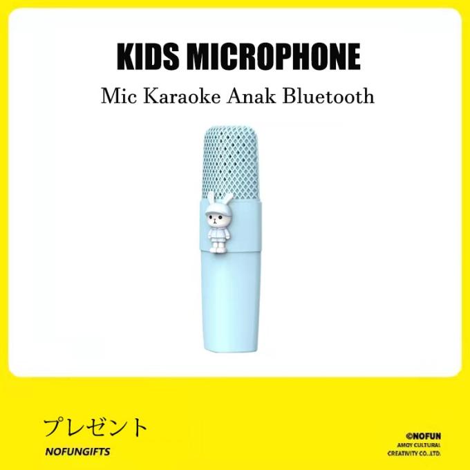 Mic K9 Wireless Microfon Anak Bluetooth Model Kartun Karaoke Player Mi