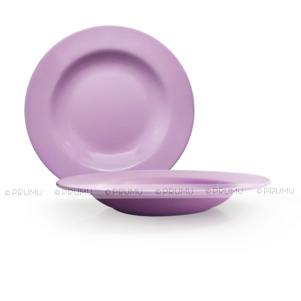 PRUMU Melamine Purple Series Tableware Piring Mangkok Gelas Warna Ungu - Piring Melamin Ungu - Mangkok Melamin Ungu - Gelas Warna Ungu - Warna Ungu