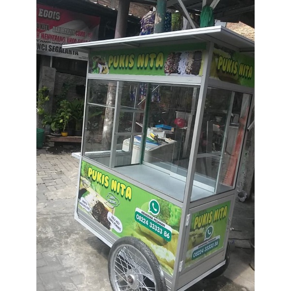 jual gerobak bekas/tukar tambah booth container/sragen
