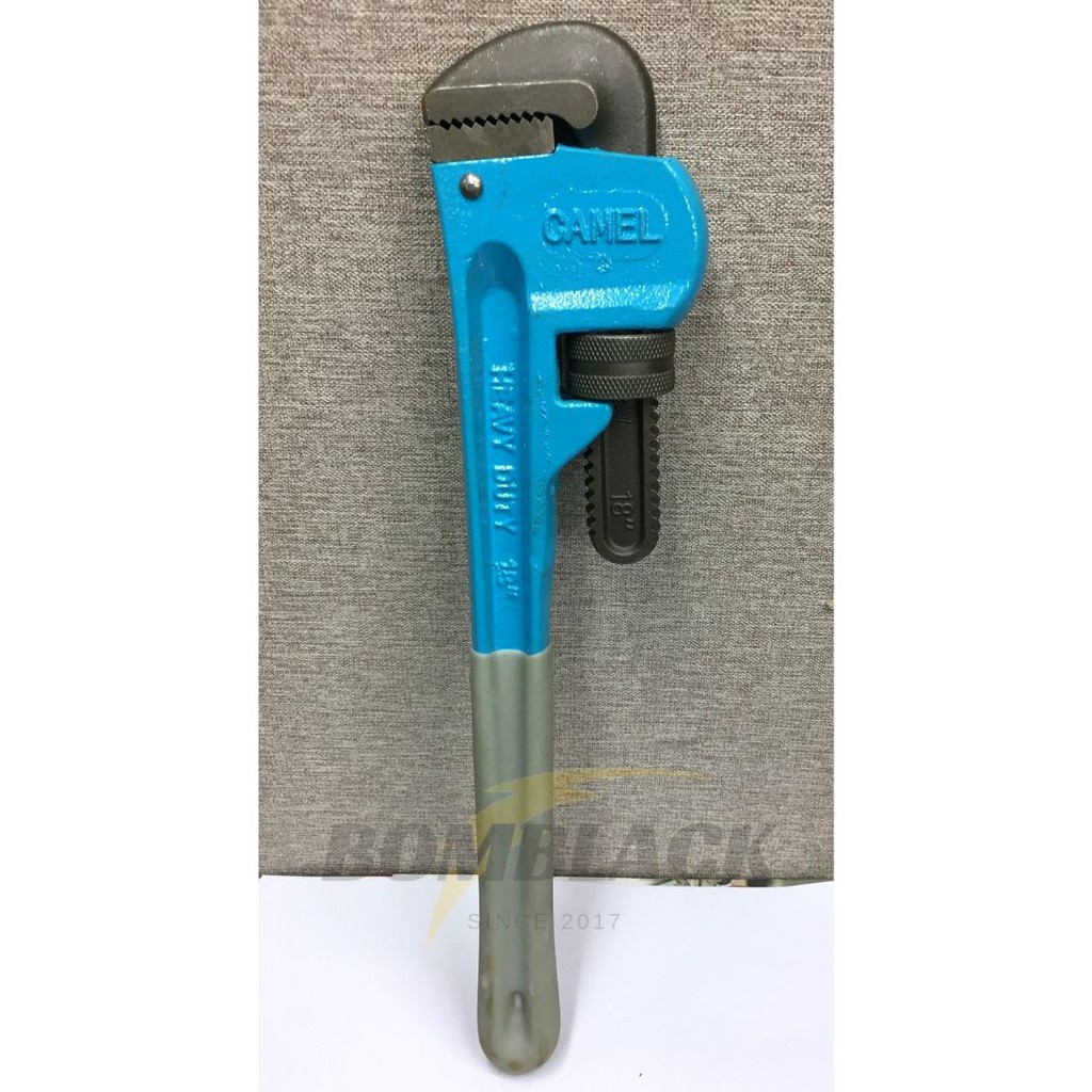 Kunci Pipa 18 inch CAMEL Pipe Wrench Ledeng MURAH Biru Abu