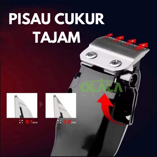 MESIN ALAT CUKUR KEMEI 3 in 1 SHAVER SISTEM CHARGER TM-KM809A