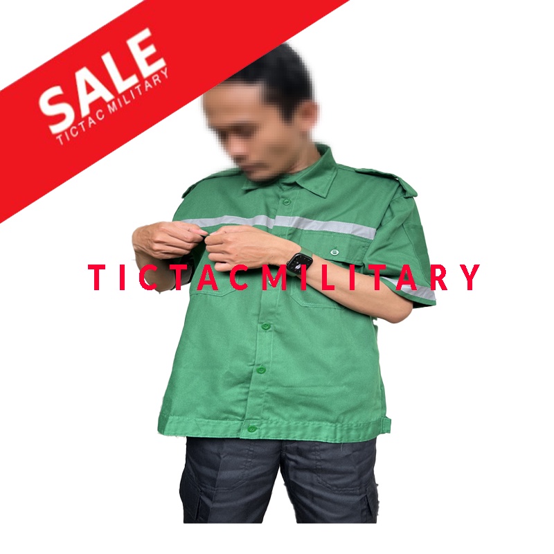 Wearpack Safety Lengan Pendek / Kemeja Safety Lengan Pendek