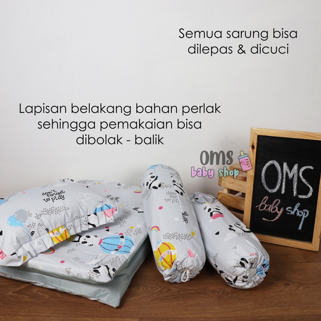 [FREE TAS MIKA] Kasur Bayi Newborn Size / Matras Lipat Bayi ( Dapat 1 Bantal dan 2 Guling )