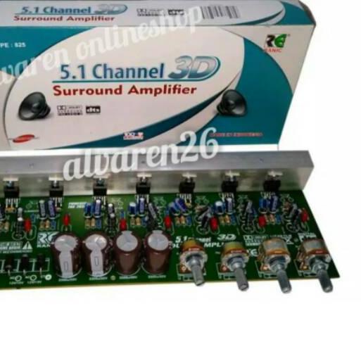 ♨ Kit Power Amplifier Aktif Home Theater 5.1 Surround 3D ۞