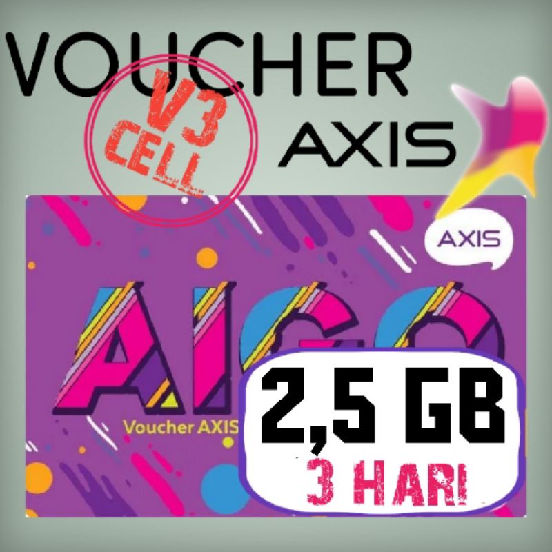 Voucher Axis/Aigo 2,5 GB 3 Hari