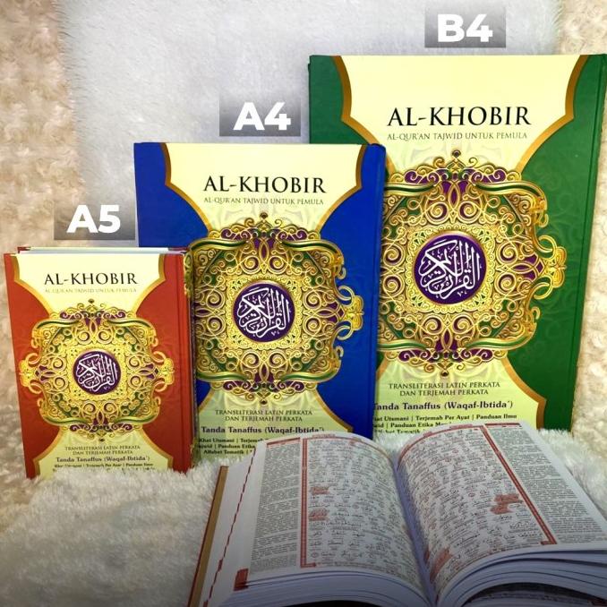 Al Quran Al Khobir Ukuran A4 (BESAR) Waqaf Ibtida Transliterasi Latin