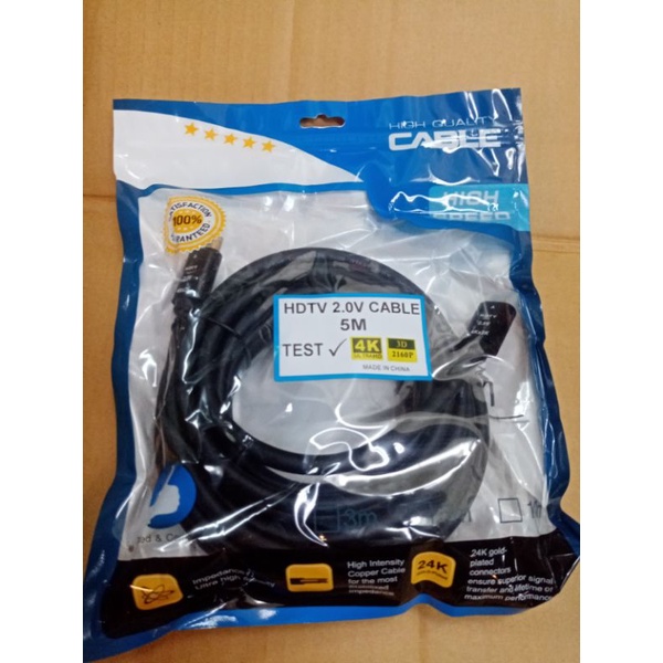 kabel hdmi 4K 3D v2.0 high speed Quality 5 meter