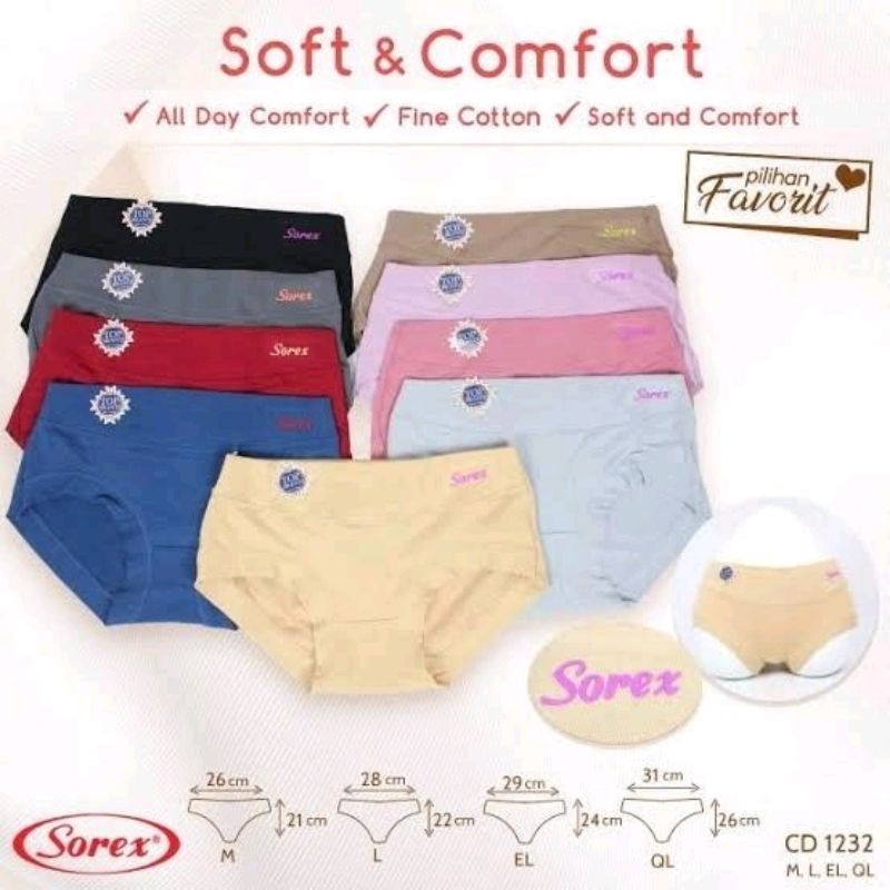 CD SOREX 1232 / celana dalam wanita