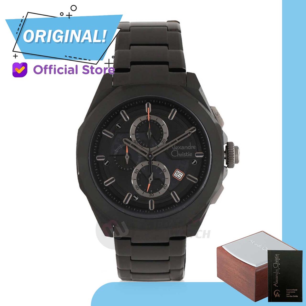 Jam Tangan Pria Analog Alexandre Christie 6645MC AC6645 AC 6645 MC 6645 MCBIPBABU Original Garansi R