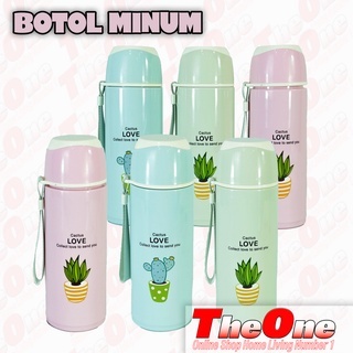 Botol minum kaca/botol minum kaca 400ml/Botol minum kaca 822 tahan panas