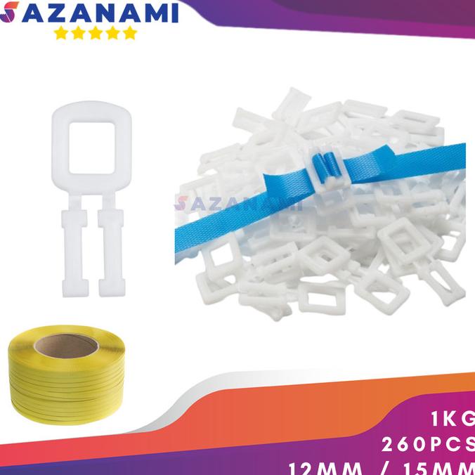 

GESPER 1 KG STRAPPING BAND KLAM PLASTIK TALI KLAM