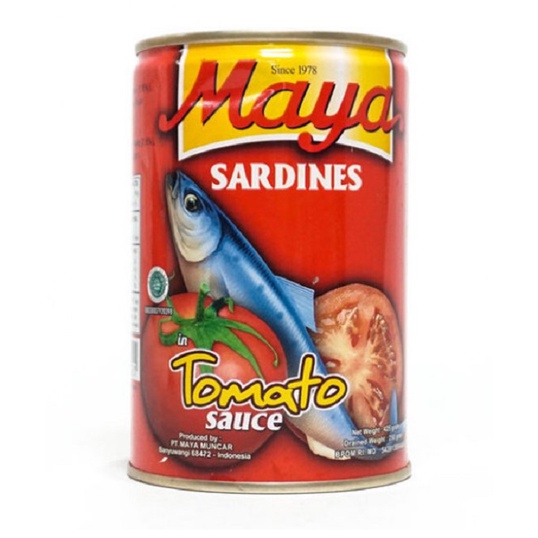

sarden sardines kaleng maya saus tomat 425