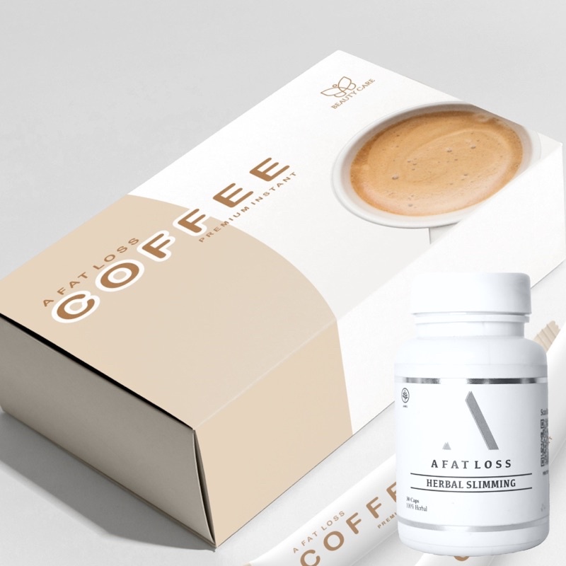 bundle Afatloss 30 caps dan COFEE SLIMMING  by afatloss