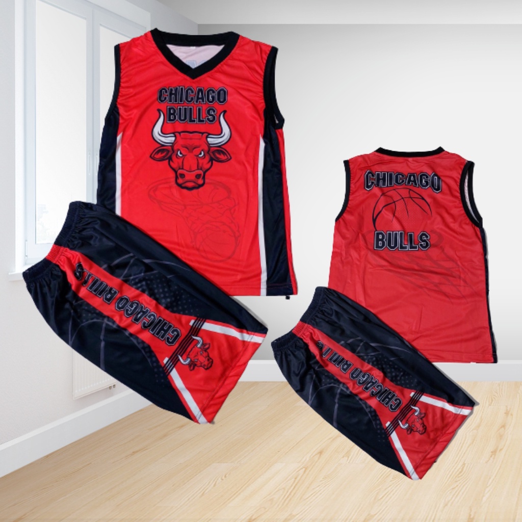 stelan olahraga basket/baju basket anak anak singlet premium