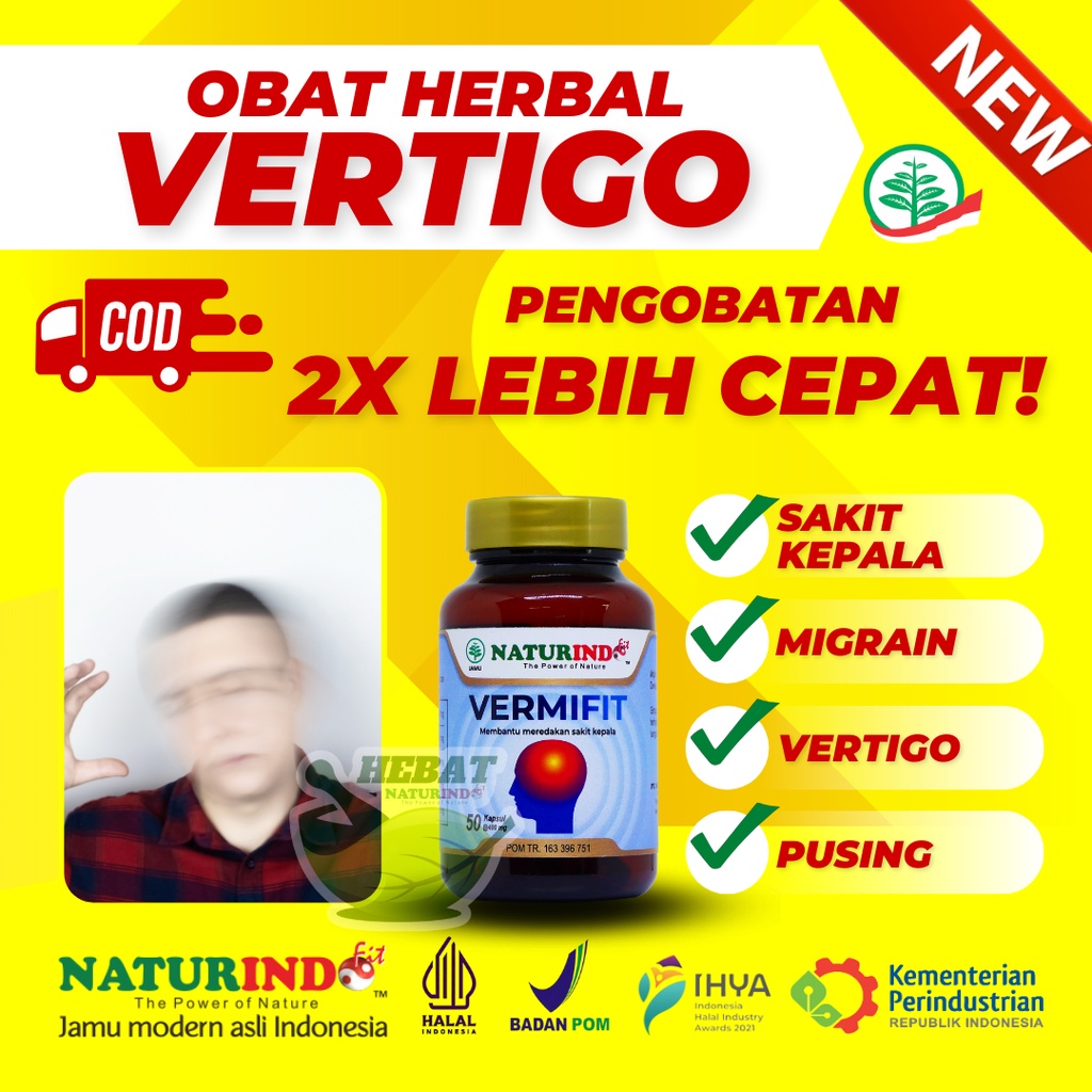 Jual Obat Vertigo Kepala Pusing Berputar Berkunang Sakit Kepala Mual Muntah Terbentur Berkunang