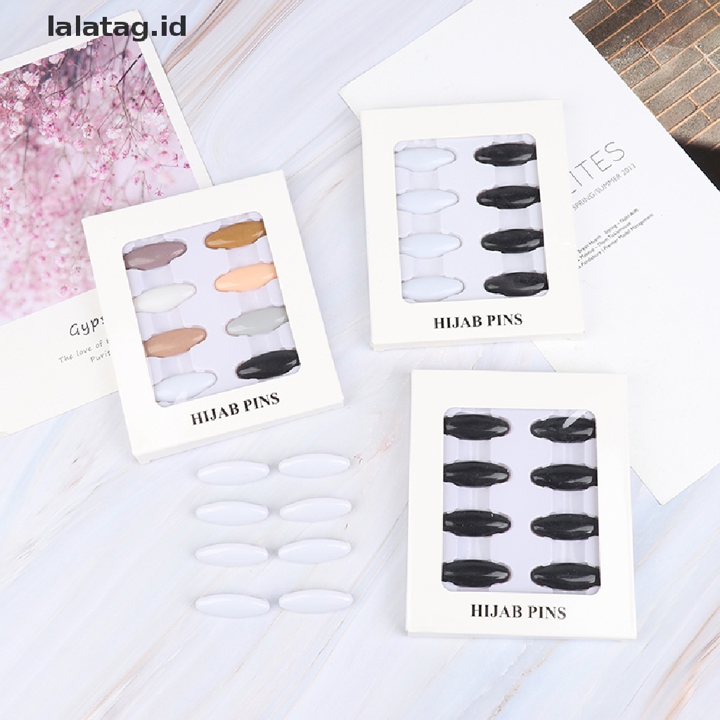 [lalatag] 8pcs Peniti Jilbab Klip Peniti Jilbab Syal Muslim Islami Scarf Clips [ID]