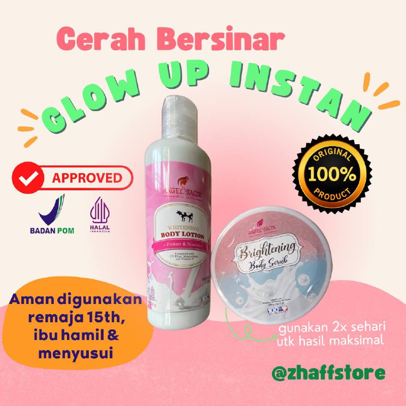 PAKET PERAWATAN TUBUH KECANTIKAN BODY LOTION SERUM PEELING WHITENING DEWIDEWI BEAUTY