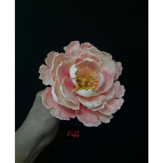 

(510/PPEGB6)Gumpaste Flower Sugar Flower/Bunga Gumpaste Peoni