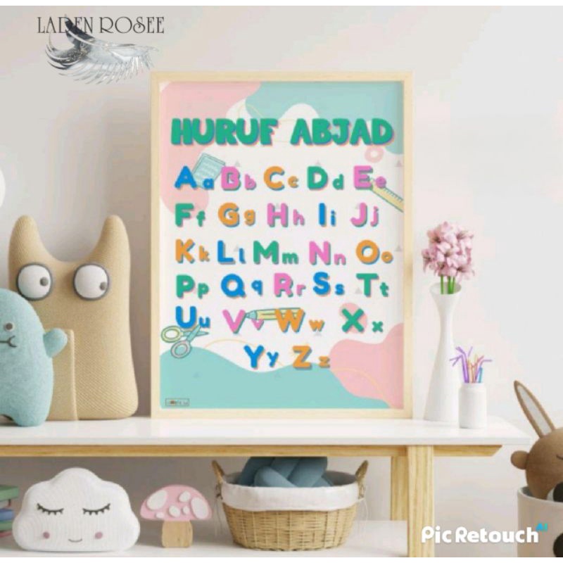 Poster Edukasi Anak Huruf Abjad